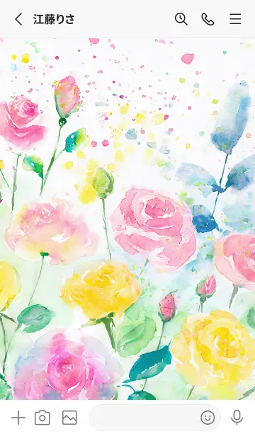 [LINE着せ替え] 薔薇(バラ)の花の着せかえ(R4116)の画像2