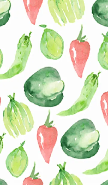 [LINE着せ替え] 【シンプル】お野菜の着せかえ#945の画像1