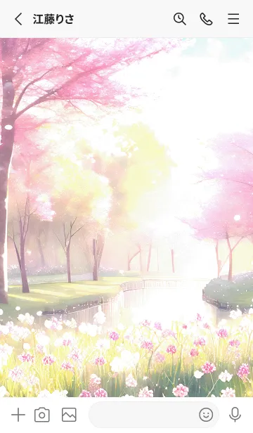 [LINE着せ替え] 優美な春の風景の着せかえ(Spring-823)の画像2