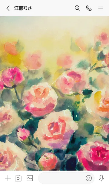 [LINE着せ替え] 薔薇(バラ)の花の着せかえ(R4120)の画像2