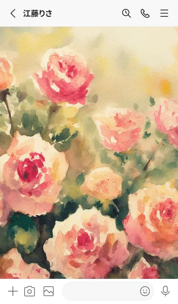 [LINE着せ替え] 薔薇(バラ)の花の着せかえ(R4121)の画像2