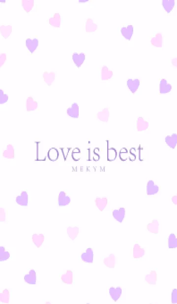 [LINE着せ替え] Love is best PURPLE PINK -MEKYM- 4の画像1