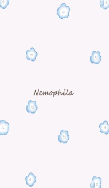 [LINE着せ替え] 可憐なネモフィラ -パープル-の画像1
