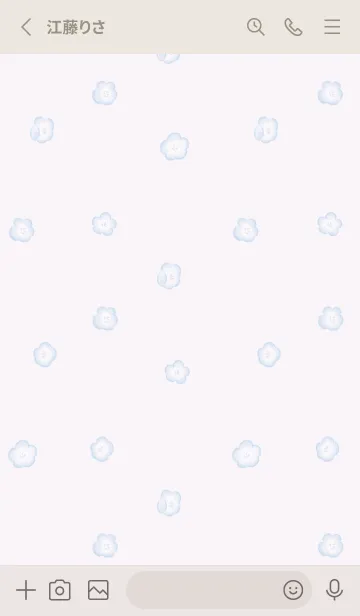 [LINE着せ替え] 可憐なネモフィラ -パープル-の画像2