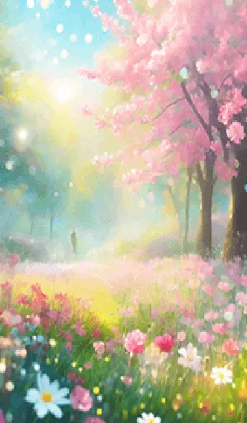 [LINE着せ替え] 優美な春の風景の着せかえ(Spring-829)の画像1