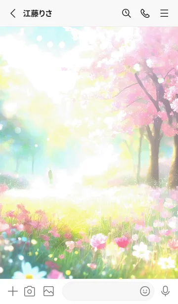 [LINE着せ替え] 優美な春の風景の着せかえ(Spring-829)の画像2