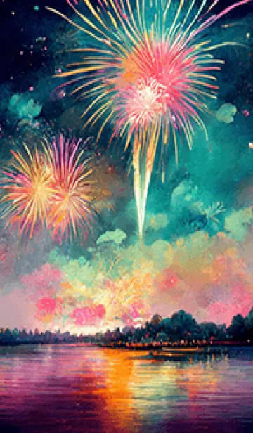 [LINE着せ替え] 美しい打ち上げ花火の着せかえ#29の画像1