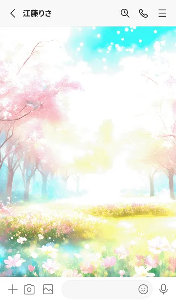 [LINE着せ替え] 優美な春の風景の着せかえ(Spring-834)の画像2