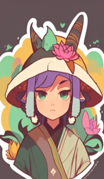 [LINE着せ替え] 浮世絵 ミャオミャオ猫 26480Cの画像1