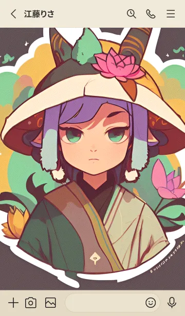 [LINE着せ替え] 浮世絵 ミャオミャオ猫 26480Cの画像2