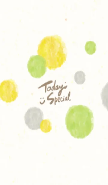 [LINE着せ替え] 水彩 丸 カラフル16の画像1