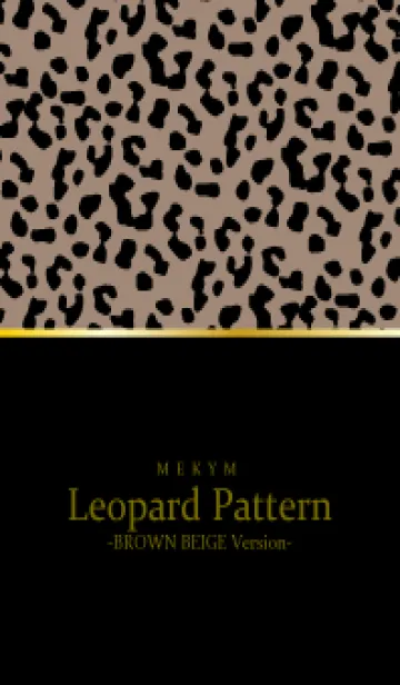 [LINE着せ替え] Leopard Pattern BROWN BEIGE 16の画像1