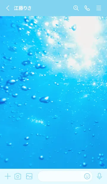 [LINE着せ替え] Underwater Photo 30 Not AIの画像2