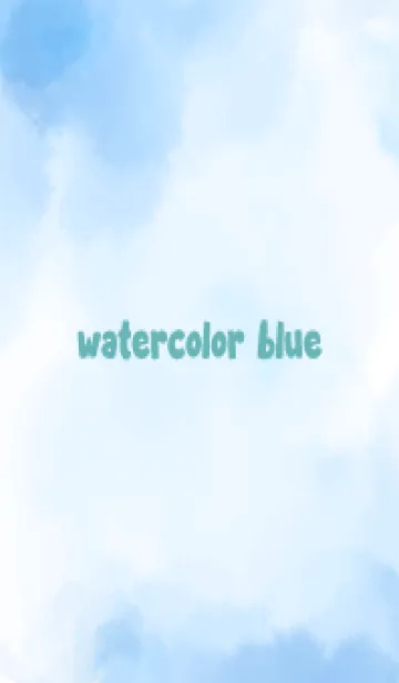 [LINE着せ替え] Watercolor blue 8の画像1