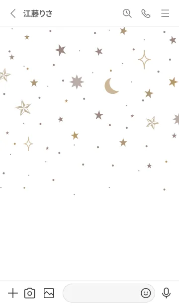 [LINE着せ替え] MANY STARS-WHITEの画像2