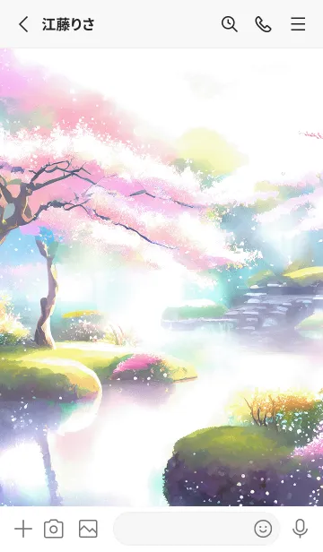 [LINE着せ替え] 優美な春の風景の着せかえ(Spring-4999)の画像2