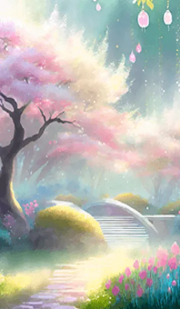 [LINE着せ替え] 優美な春の風景の着せかえ(Spring-5000)の画像1