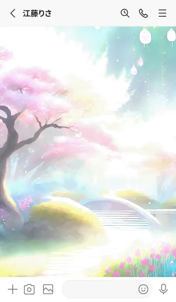 [LINE着せ替え] 優美な春の風景の着せかえ(Spring-5000)の画像2