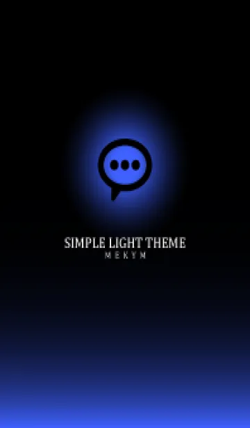 [LINE着せ替え] BLACK - SIMPLE LIGHT ICON GRADATION 12の画像1