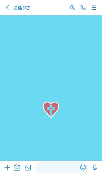 [LINE着せ替え] クロス in ハート 16の画像2