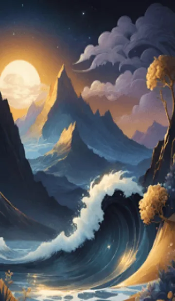 [LINE着せ替え] 浮世絵 ミャオミャオ CB9Cecの画像1