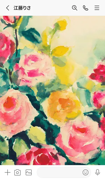 [LINE着せ替え] 薔薇(バラ)の花の着せかえ(R4143)の画像2