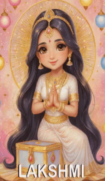 [LINE着せ替え] White Lakshmi For Win Lottery & Rich(JP)の画像1