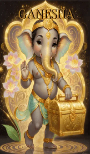 [LINE着せ替え] Ganesha-Wealth & Rich Theme (JP)の画像1