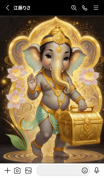[LINE着せ替え] Ganesha-Wealth & Rich Theme (JP)の画像2