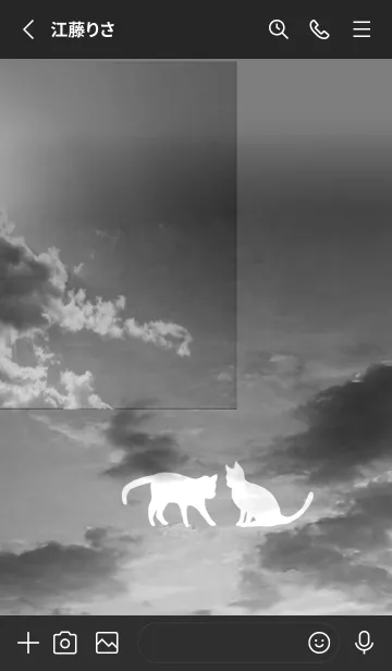 [LINE着せ替え] 幸運の猫と美しい空の景色・8の画像2