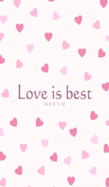 [LINE着せ替え] Love is best PINK -MEKYM- 4の画像1