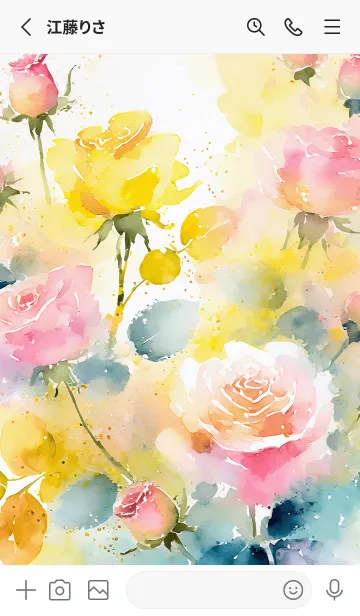 [LINE着せ替え] 薔薇(バラ)の花の着せかえ(R4147)の画像2