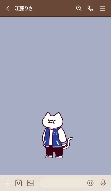 [LINE着せ替え] スタジャンにゃん(くすみ07)の画像2