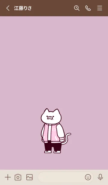 [LINE着せ替え] スタジャンにゃん(くすみ09)の画像2