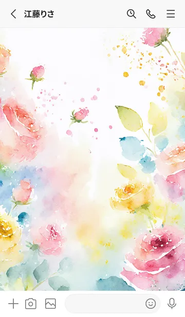 [LINE着せ替え] 薔薇(バラ)の花の着せかえ(R4149)の画像2