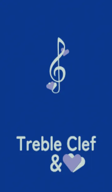 [LINE着せ替え] ト音記号＆♥ 北極星の画像1