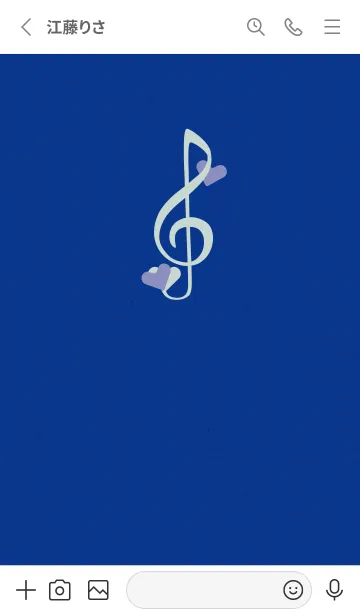 [LINE着せ替え] ト音記号＆♥ 北極星の画像2