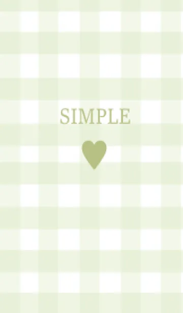 [LINE着せ替え] SIMPLE HEART :check yellowgreenの画像1