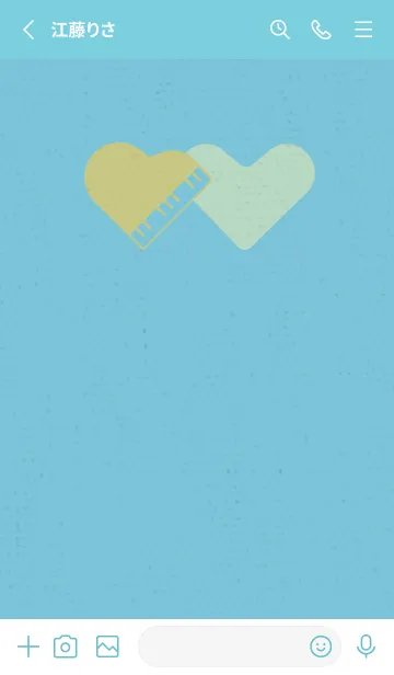 [LINE着せ替え] ピアノ型のハートと♥ 水面の画像2