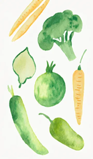 [LINE着せ替え] 【シンプル】お野菜の着せかえ#983の画像1