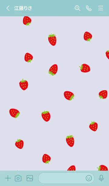 [LINE着せ替え] 赤い苺 ランダム21の画像2