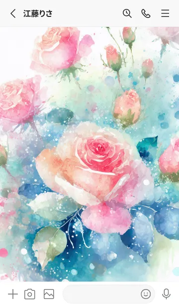 [LINE着せ替え] 薔薇(バラ)の花の着せかえ(R4151)の画像2