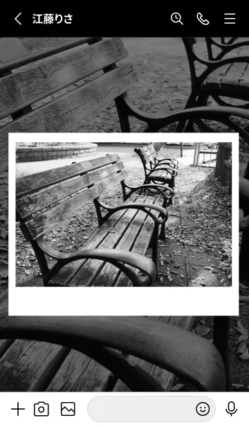 [LINE着せ替え] monochrome photograph..20の画像2