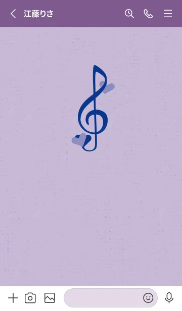 [LINE着せ替え] ト音記号＆♥ ロマンチックの画像2