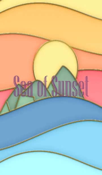 [LINE着せ替え] Sea of Sunset Enamel Pin 35の画像1