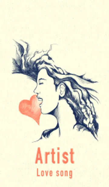 [LINE着せ替え] Artist 愛の歌 濃藍の画像1