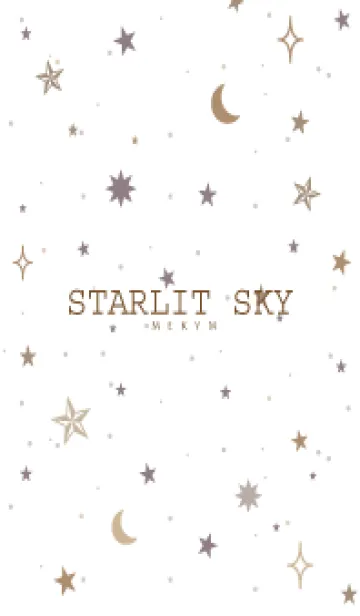 [LINE着せ替え] SIMPLE STAR-STARLIT SKY WHITE- 9の画像1