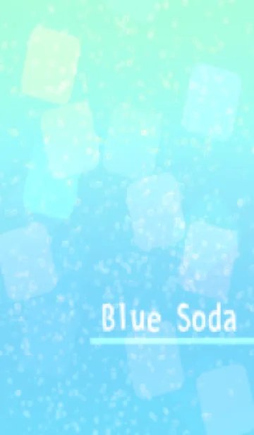 [LINE着せ替え] Colorful soda 1 blue sodaの画像1