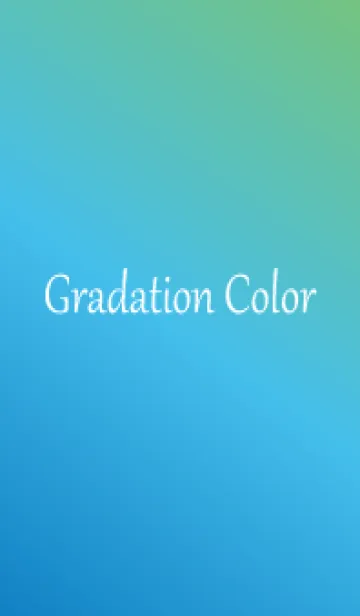 [LINE着せ替え] Gradation Color *Blue&Green 3*の画像1