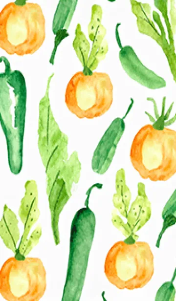 [LINE着せ替え] 【シンプル】お野菜の着せかえ#995の画像1